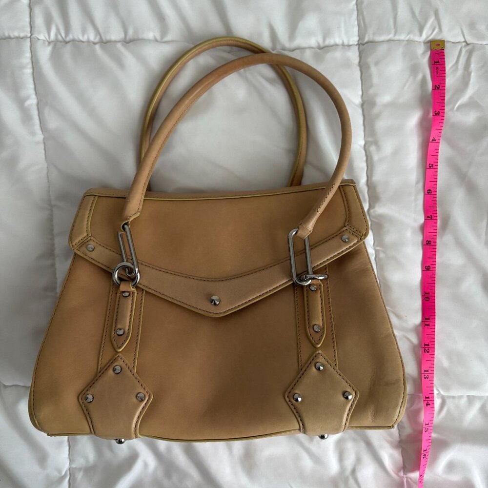 Cole Haan Beige/Tan Leather Shoulder Bag - Picture 10 of 15